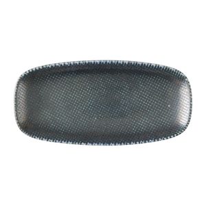 Churchill Studio Prints Astro Metallic Blue Chefs Oblong Plates 270 x 127mm (Pack of 12) - HX100 - 1
