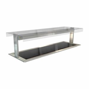 Cossiga Linear Series Drop-in Ceramic Glass Hotplate w/Flat Top Sneeze Guard 2165mm - HT644 - 1