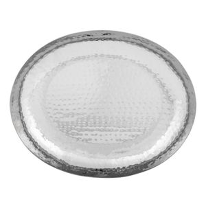 Olympia Hammered Stainless Steel Oval Dish 280x230mm - FU283 - 3