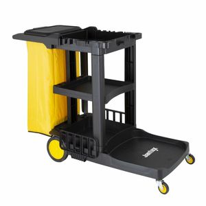 Jantex Cleaning Trolley Black - FU997 - 1