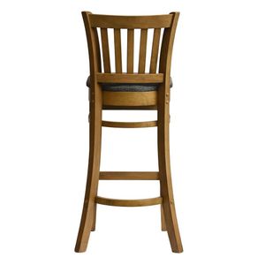 Manhattan Bar Chair in Weathered Oak with Shetland Smoke Seat - HX867 - 3