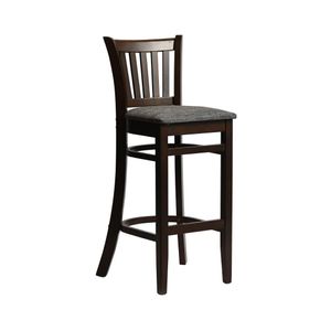 Manhattan Bar Chair in Dark Walnut with Shetland Smoke Seat - HX853 - 3