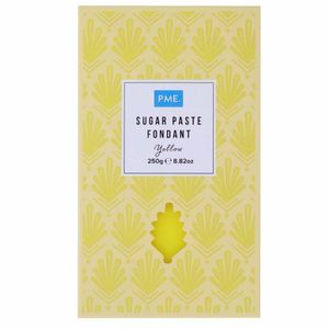 PME Sugar Paste Fondant Yellow 250g - HU300 - 1