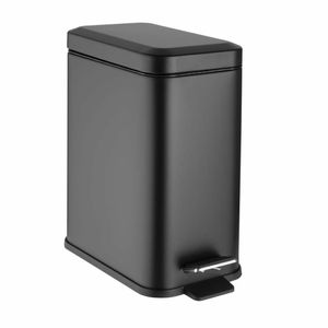 Jantex Slim Washroom Bin Black 5Ltr - HT476 - 1