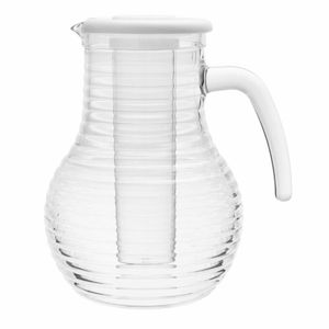 Olympia Kristallon Jug With Cooling Tube Polycarbonate Ridged 1600ml - HC357 - 1