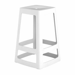 Origin Base Mid Stool Traffic White 430x430x650mm (Pack of 2) - HX778 - 1