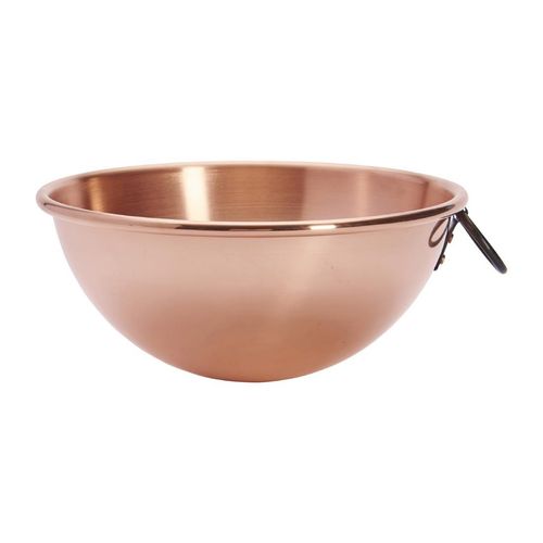 De Buyer Copper Egg Whites Bowl with Cast Iron Ring Handle 200mm - HZ140 - 1