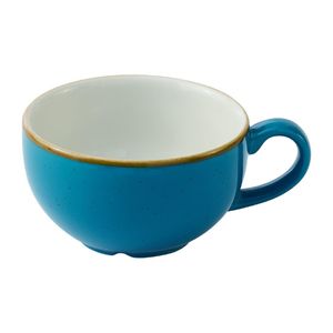 Churchill Stonecast Java Blue Cafe Cappuccino Cups 236ml (Pack of 12) - HY934 - 1