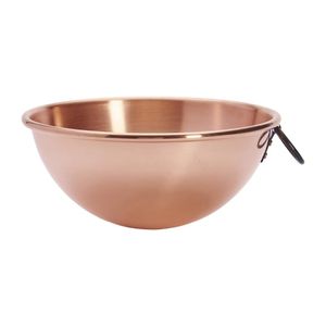 De Buyer Copper Egg Whites Bowl with Cast Iron Ring Handle 200mm - HZ141 - 1