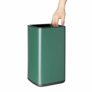Bolero Square Waste Bin Green 7Ltr - HX261 - 3