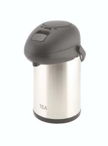 Tea Inscribed St/St Vacuum Pump Pot 2.5L - 1