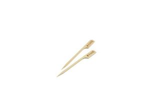 Bamboo Steak Markers 9cm/ 3.5" Medium Rare (100pcs) - 1