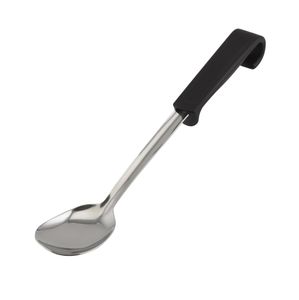 Genware Plastic Handle Small Spoon Black - 1