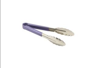 Genware Colour Coded St/St. Tong 23cm Purple - 1