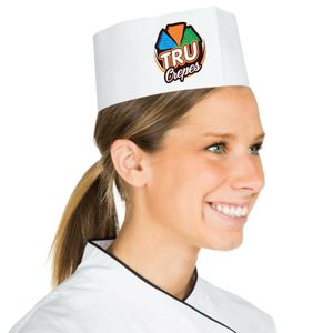 Custom Branded Paper Forage Chefs Hat - 1