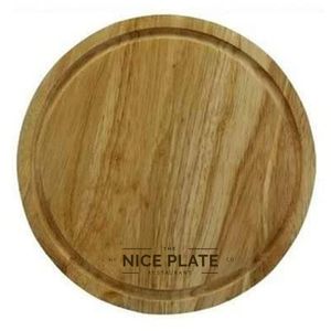 Custom Branded Wooden Round Chopping Boards (25cm) - 1