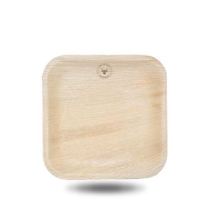 Custom Branded Square Palm Leaf Plate (15cm) - 1