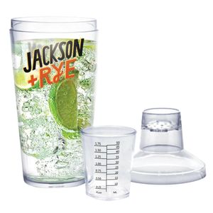 Custom Branded Manhattan Plastic Cocktail Shaker - 1