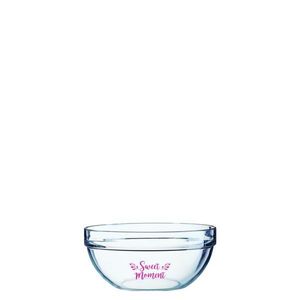 Custom Branded Stacking Mixing Glass Salad Bowl (70mm) - 1