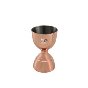 Custom Branded Copper Round Bulb Jigger (25/50ml) - 1