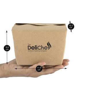 Custom Branded Kraft Takeaway Box (1.2Litre) - 1