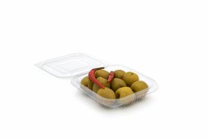 150ml Square Hinged Lid Salad Container (Case of 300) - 1