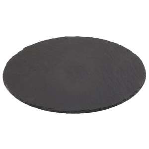 Olympia Slate Round Pizza Board 380mm - Each - DP164 - 1