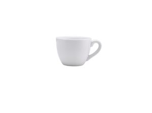 Genware Porcelain Bowl Shaped Cup 9cl/ 3oz (Pack of 6) - 312109 - 1