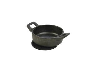 Mini Cast Iron Round Eared Dish 11 x 3.5cm (Pack of 6) - C113 - 3