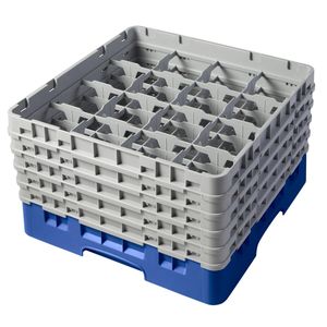 Cambro H257mm Blue 16 Compartment Camrack - 1