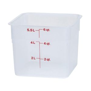 Cambro 5.7L Translucent CamSquare - 1