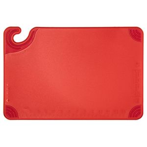 San Jamar Red 12x18 Saf-T-Grip® Cutting Board - 1