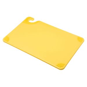 San Jamar Yellow 12x18 Saf-T-Grip® Cutting Board - 3