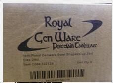 Genware Porcelain Bowl Shaped Cup 29cl/ 10.25oz (Pack of 6) - 322129 - 7