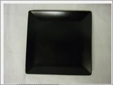 Luna Stoneware Black Square Plate 18cm/ 7 (Pack of 6) - B2772 - 3
