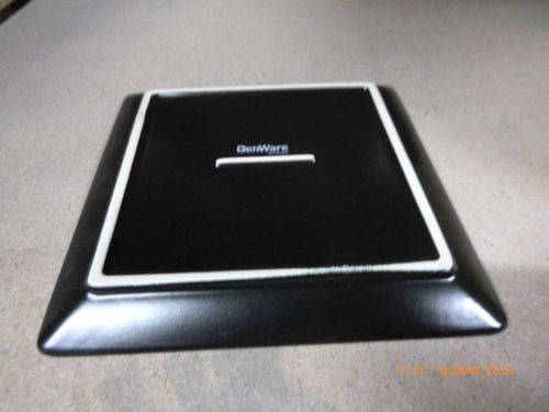 Luna Stoneware Black Square Plate 18cm/ 7 (Pack of 6) - B2772 - 4