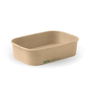 BioPak 500ml Rectangle PLA Lined Container, FSC Mix (Pack of 300) - BB-LB-500-N-UK - 3