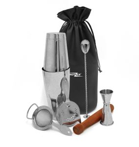 Bonzer 7 Piece Cocktail Kit - Distressed Steel - 12590-07 - 3