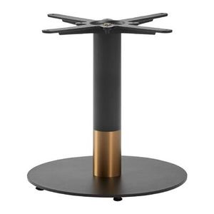 Boston Sleek Small Round Coffee Table Base Black & Gold - JK466 - 1