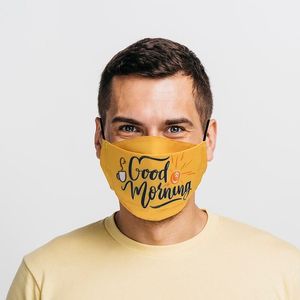 Custom Branded Double Layer 3D Flat-Fold Fabric Face Mask - C5783 - 3