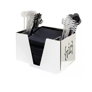 Custom Branded Chrome 3 Part Bar Caddy - C7153 - 1
