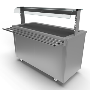 Moffat Versicarte Pro VC4HTQGTR Size 4 Hot Cupboard with Neo Ceran Hot Top package, Complete with Gantry & Tray Rail - VC4HTQGTR - 1