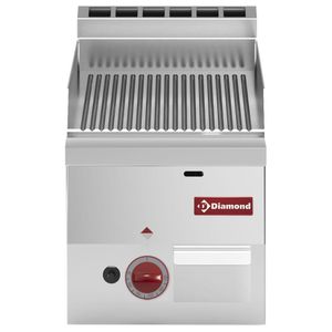 Diamond G60/PR3T-N Ribbed Gas Griddle Cooking Plate - G60-PR3T-N - 1
