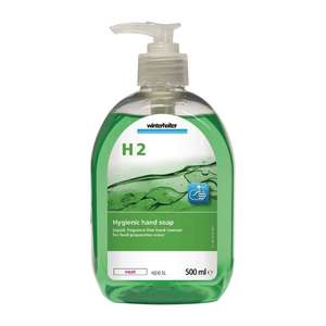 DA151 - Winterhalter H2 Unperfumed Antibacterial Liquid Hand Soap 500ml - 6 Pack - DA151