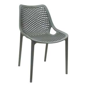 Bolero Anthracite PP Mesh Side Chair - Case of 4 - DE337 - 1