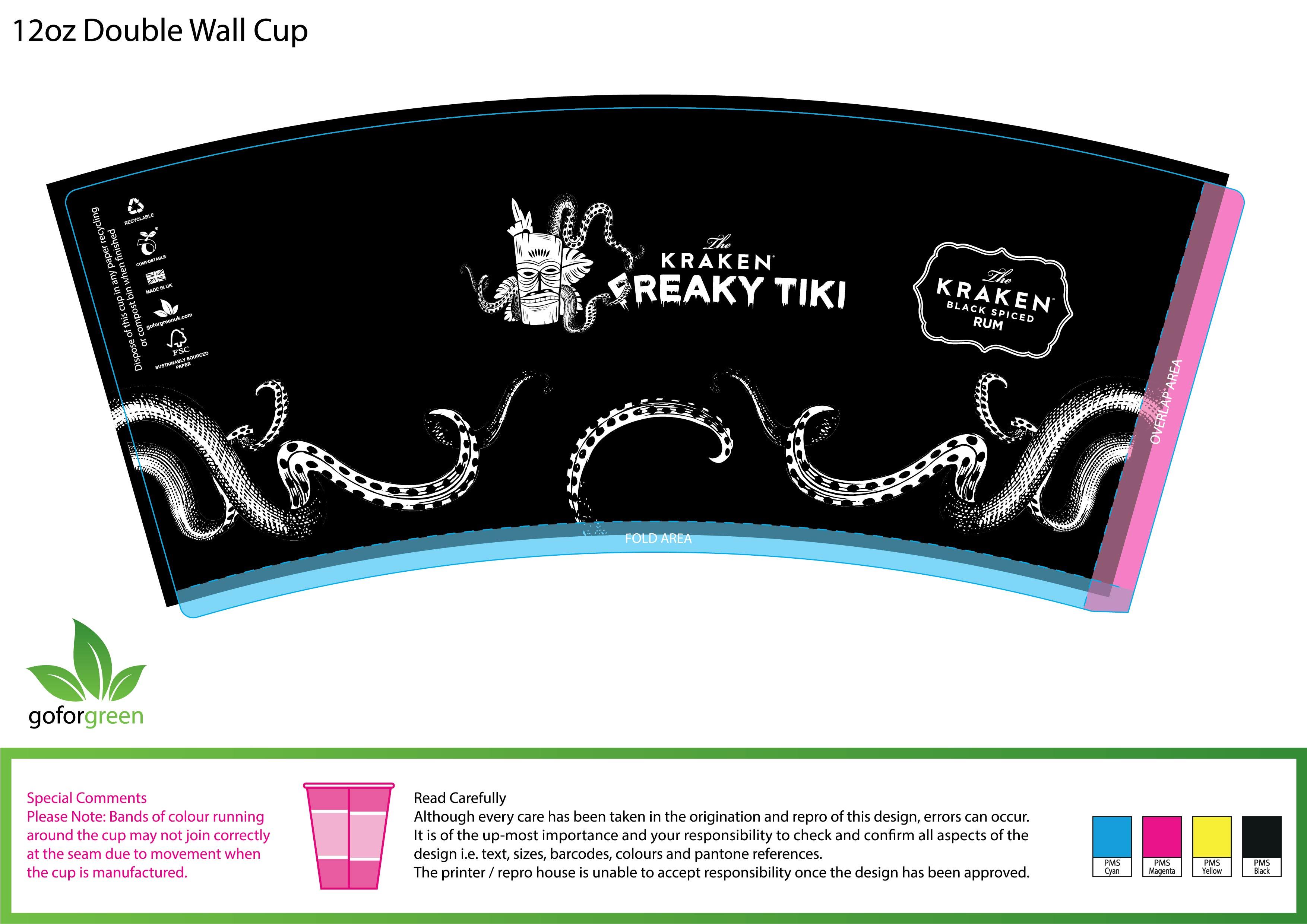 5,000 12oz DW Cups - Kraken Project - 2