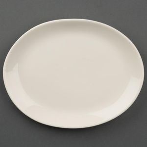 Olympia Ivory Oval Coupe Plates 202mm (Pack of 12) - U126  - 1