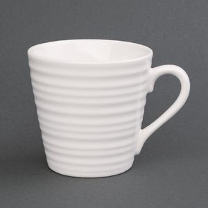 Olympia Café Aroma Mugs White 340ml (Pack of 6) - DH633  - 1
