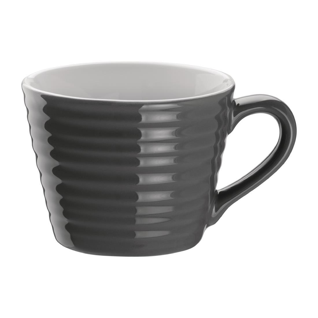 Olympia Café Aroma Mugs Charcoal 230ml (Pack of 6) - DH639  - 1