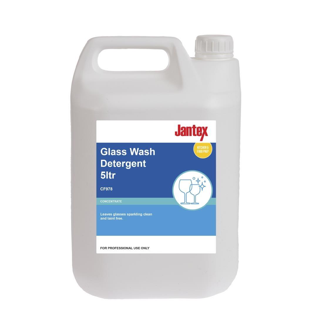 Jantex Glasswasher Detergent Concentrate 5Ltr - CF978  - 1